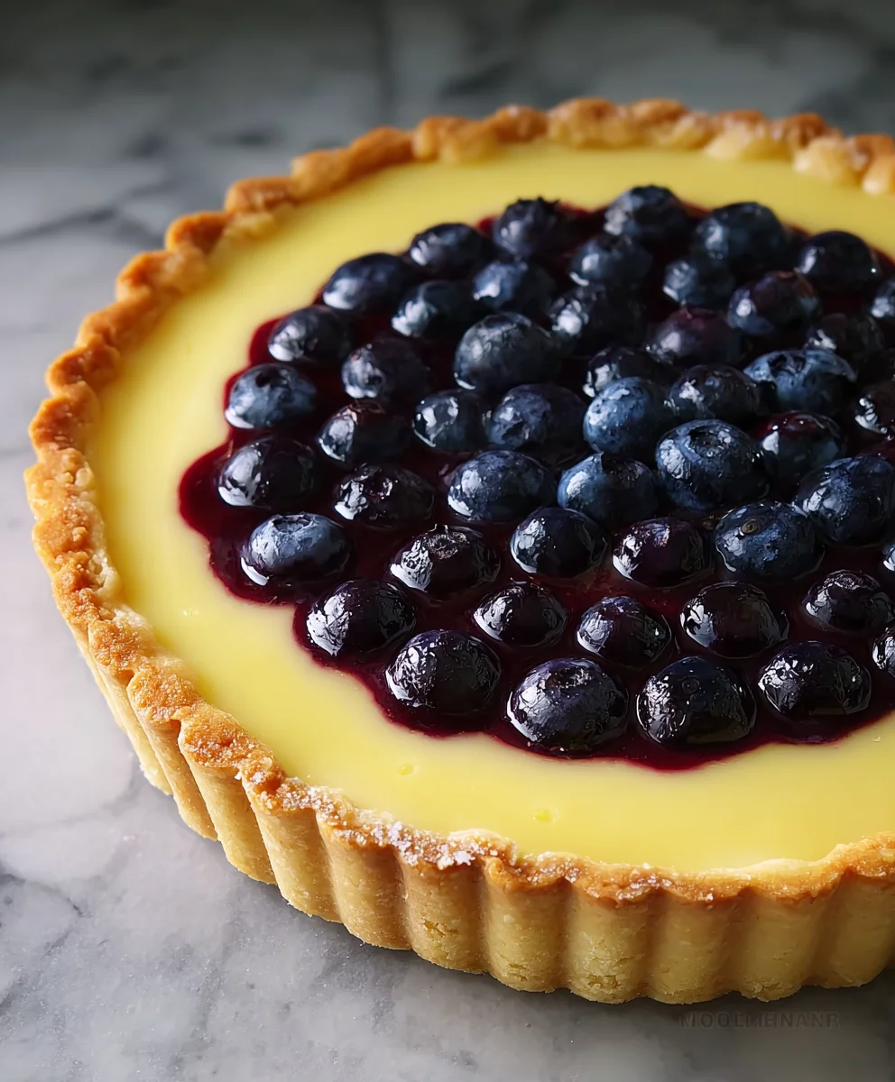 Blueberry Lemon Curd Tart-Sweet-Tart Dessert Recipe