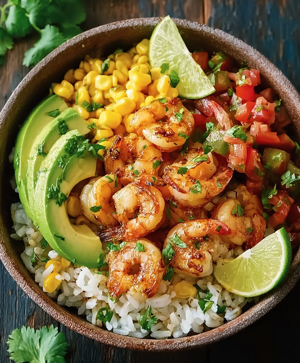 Fiesta Shrimp Rice Bowl- Quick & Flavorful Dinner
