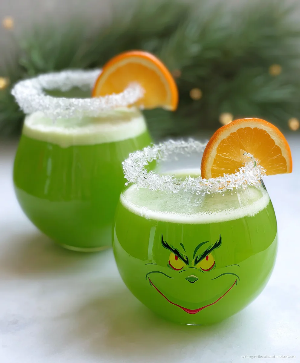 Grinch Punch A Festive Non-Non-Non-Alcoholic Alternativeic Drink
