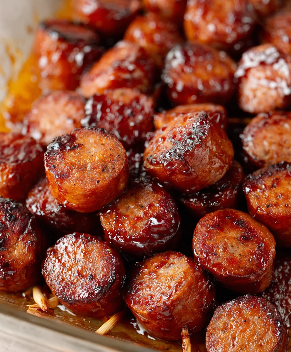 Easy BBQ Beef Sausage Bites - Quick Appetizer Recipe