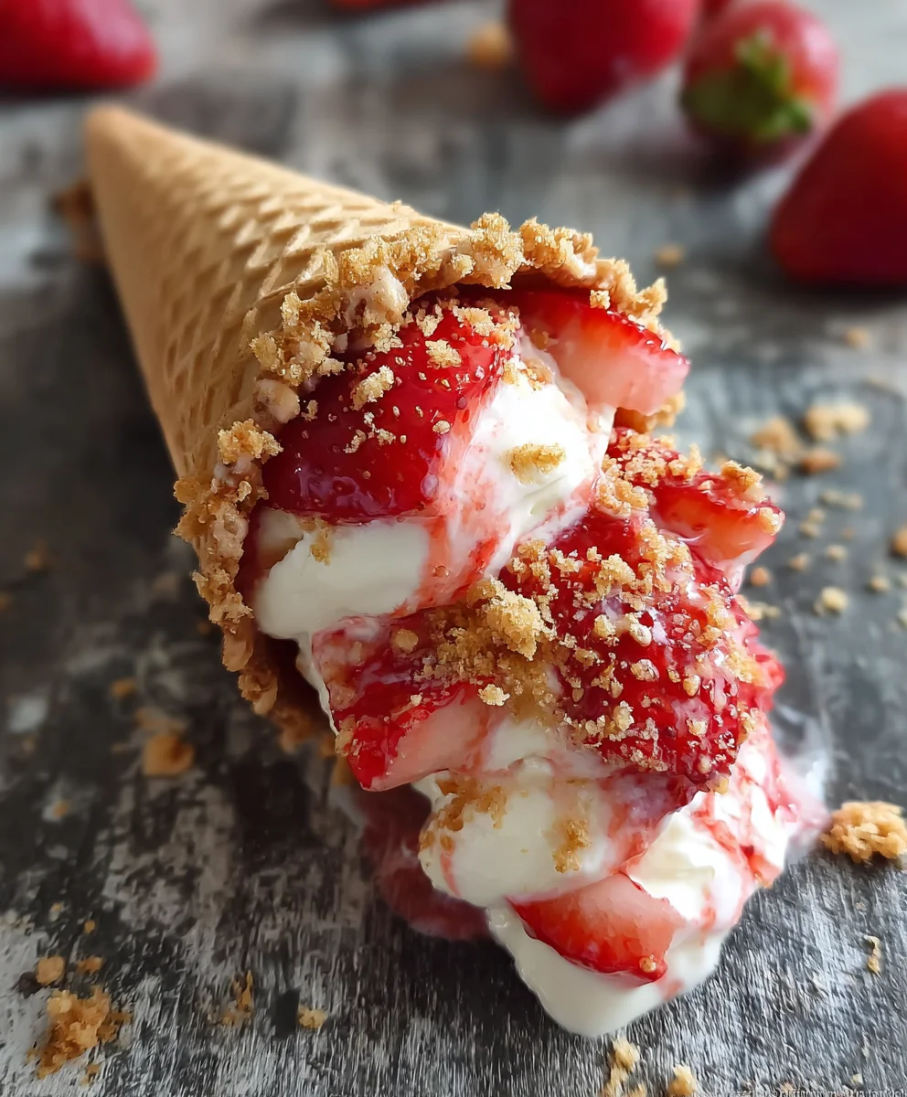 Decadent Cheesecake Cones - Easy Dessert Recipe