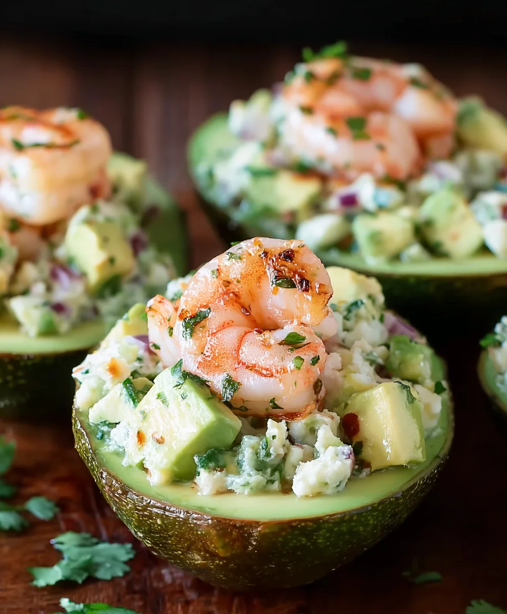 Shrimp Salad Stuffed Avocados-Easy Fresh Lunch