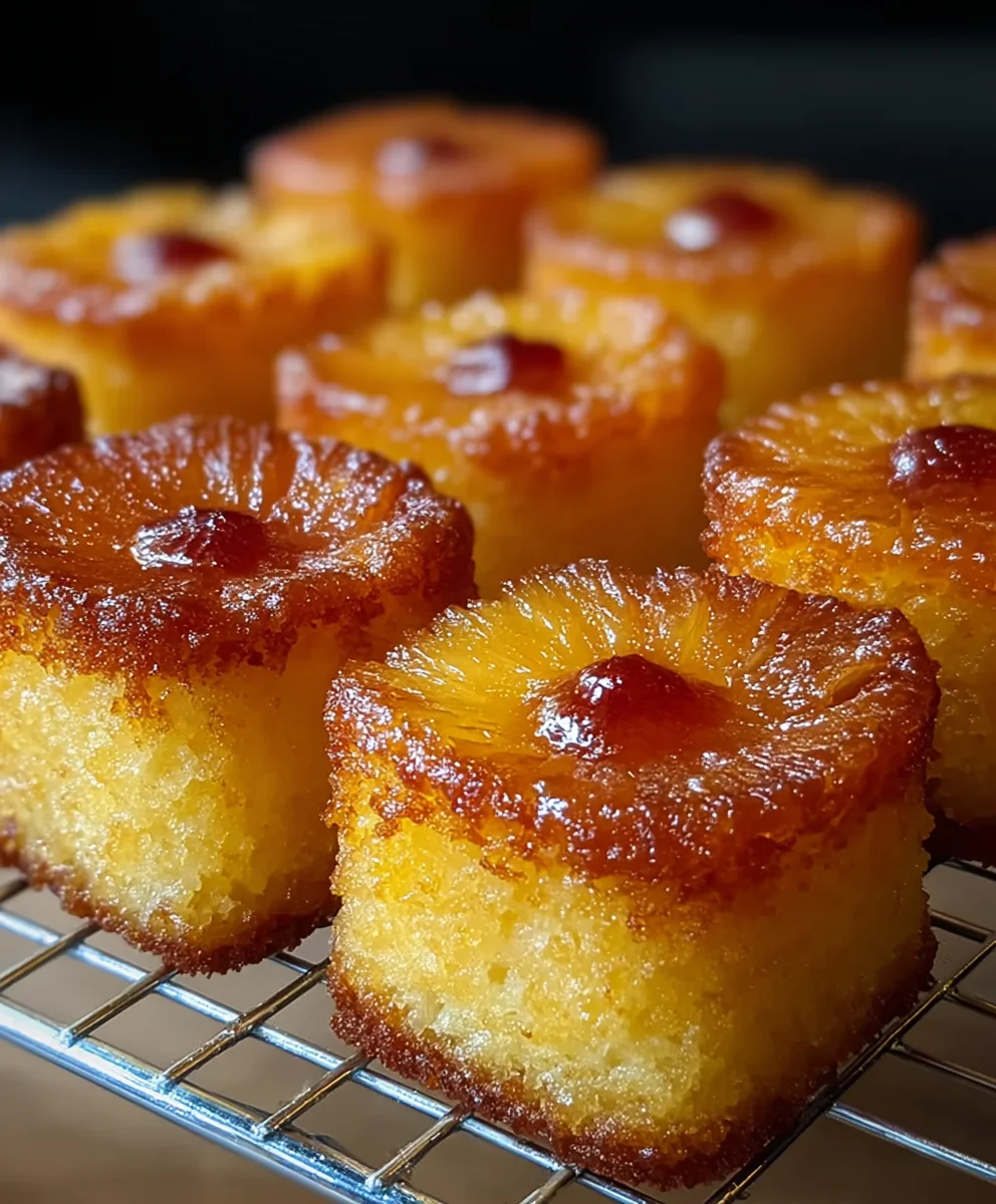 Easy Mini Pineapple Cakes-Sweet Tropical Treat