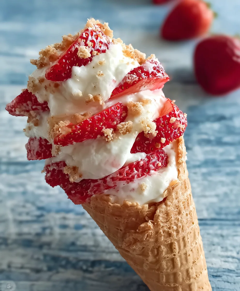 Cheesecake Cones-Easy No-Bake Dessert Treats