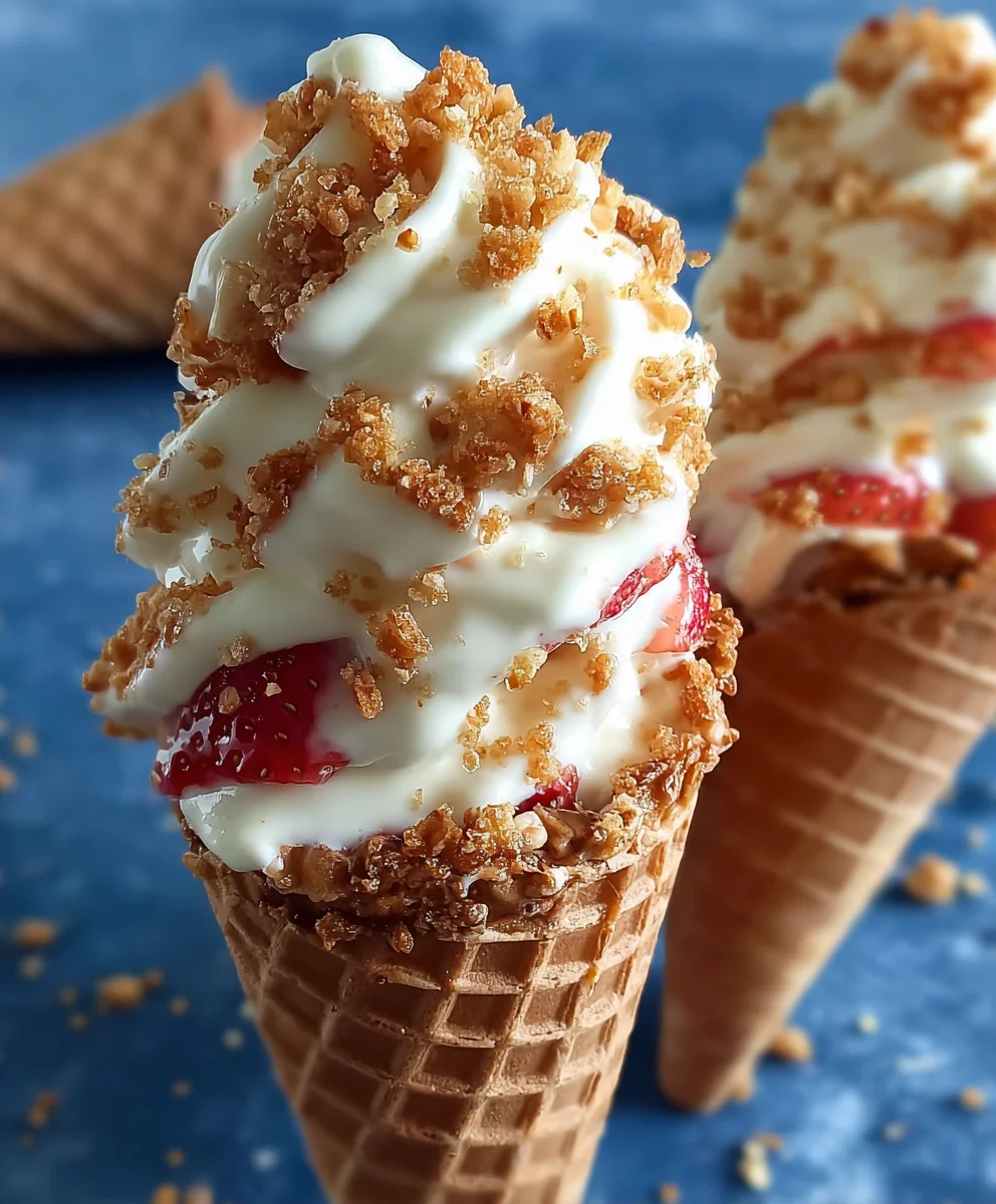 Decadent Cheesecake Cones - Easy Dessert Recipe