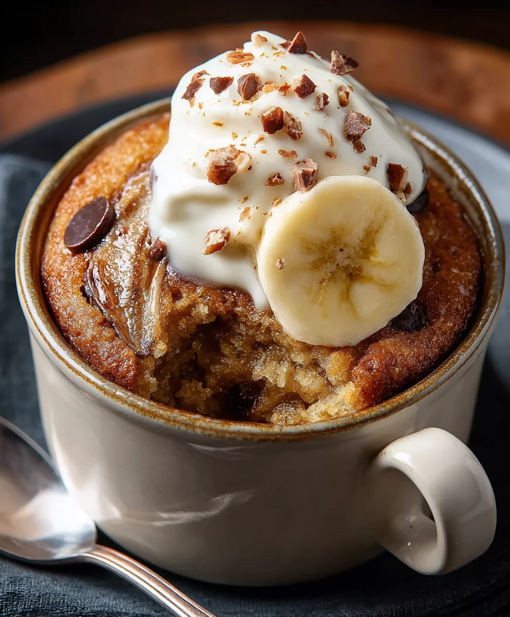 Easy Banana Mug Cake Recipe-Quick Dessert