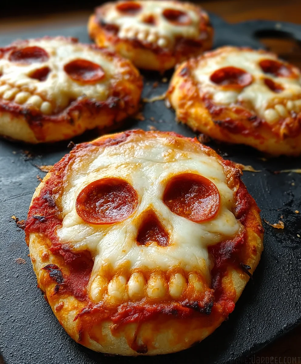 Spooky Pizza Skulls-A Fun Beef Recipe