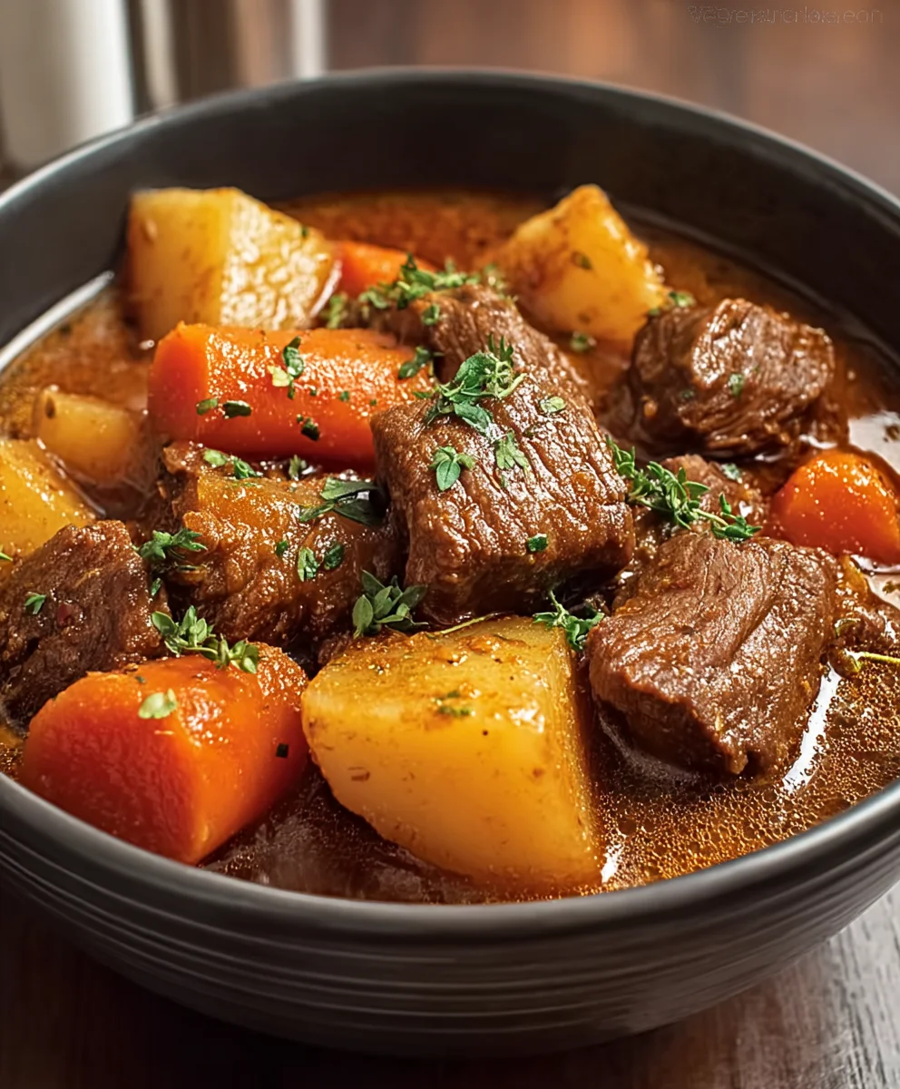Easy Slow Cooker Beef Stew Recipe