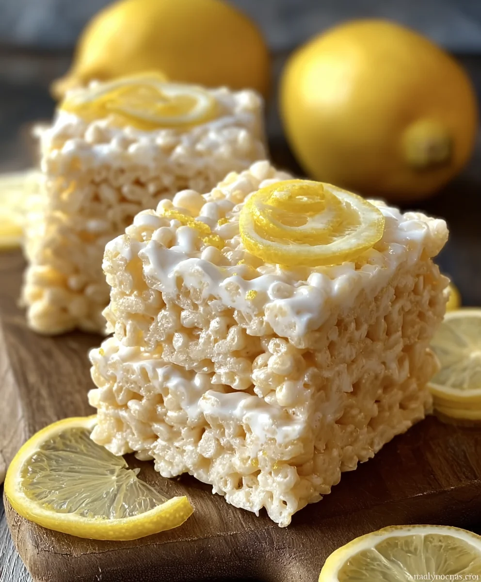 Zesty Lemon Krispie Treats-Quick & Easy Recipe