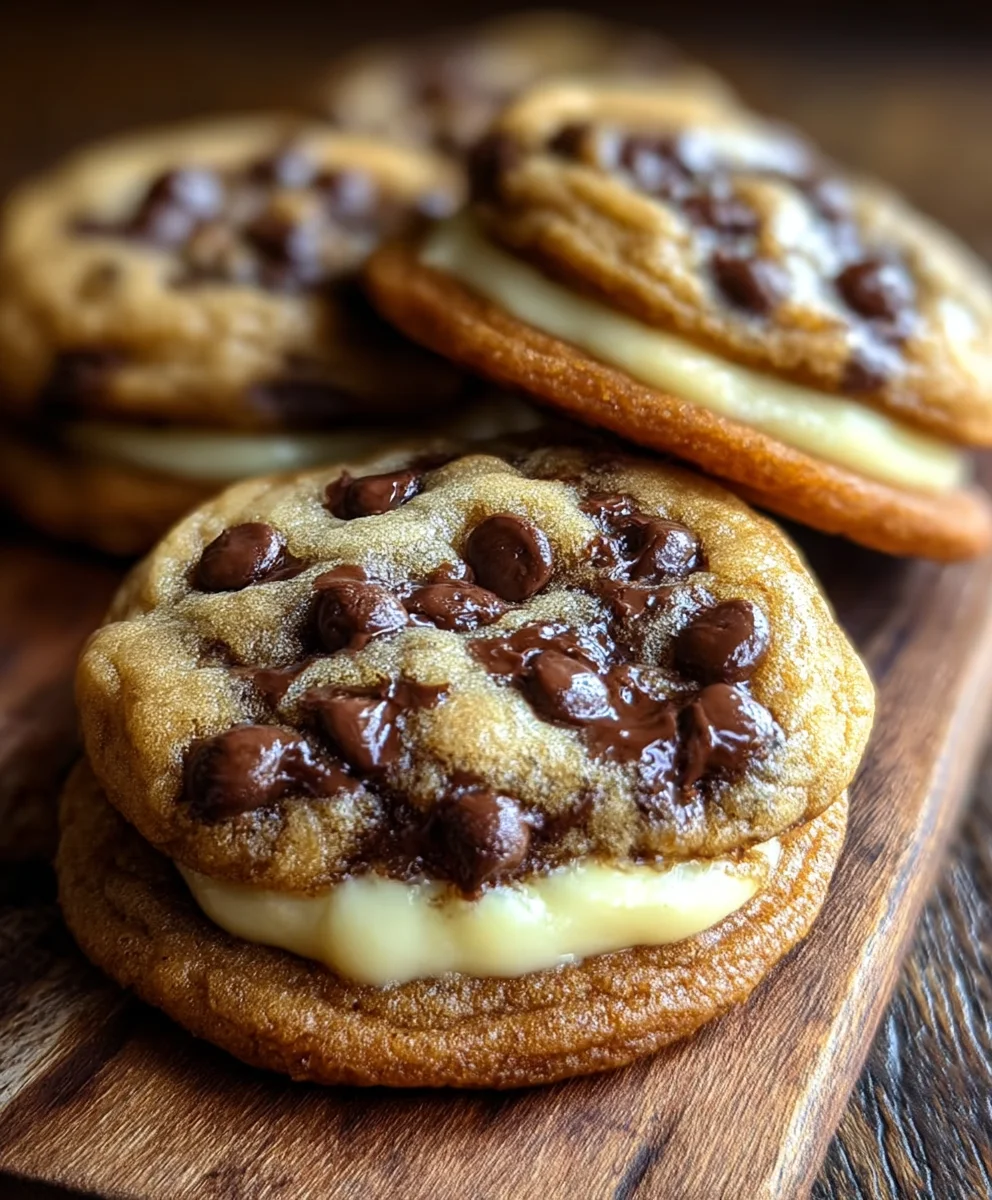Cheesecake Stuffed Chocolate Chip Cookies-Decadent Treat