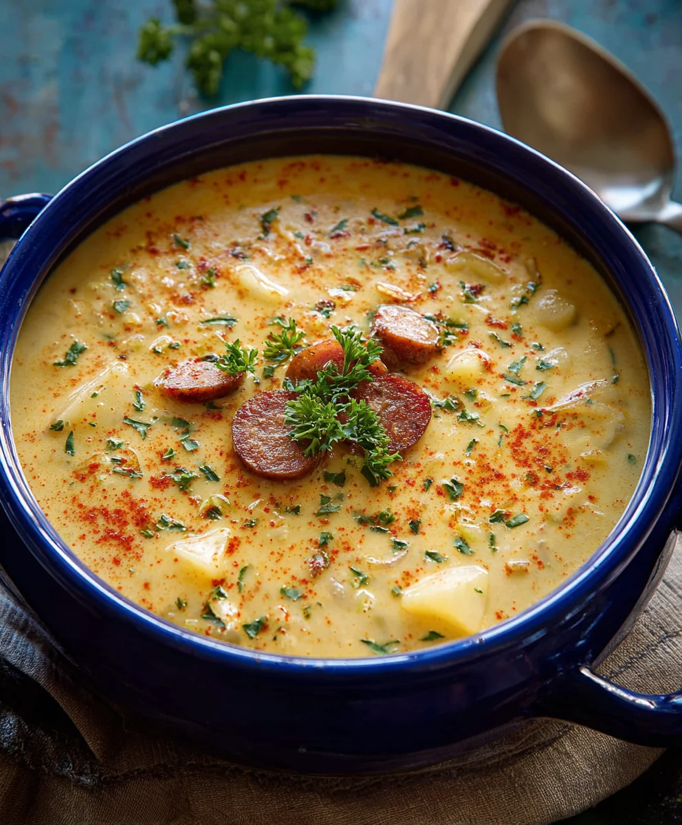 Spicy Cajun Potato Soup- Hearty & Delicious