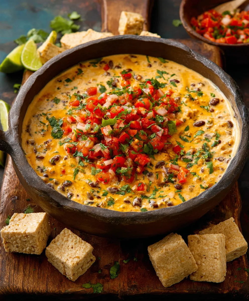 Spicy Beef Cowboy Queso Dip - Easy & Delicious