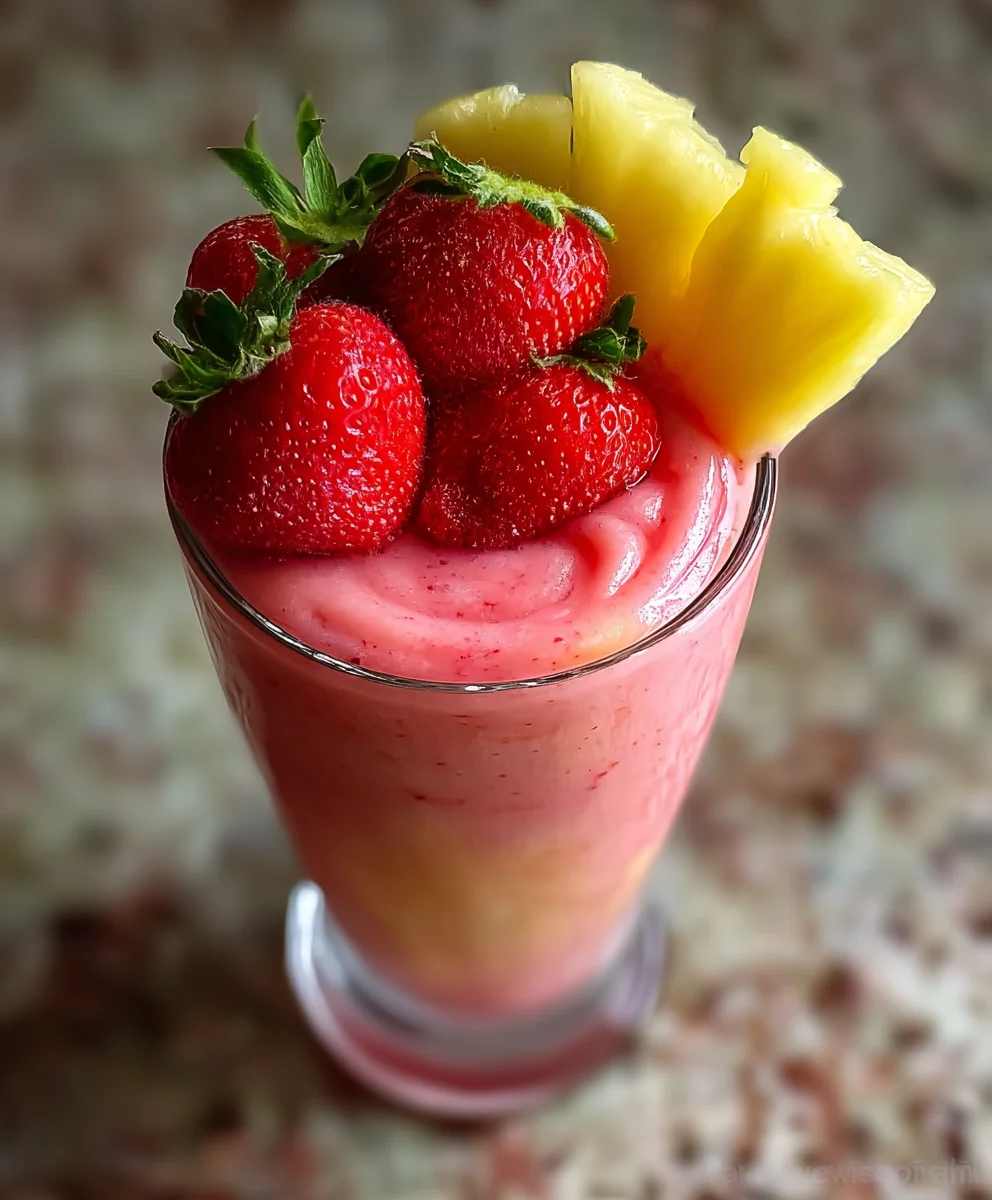Easy Strawberry Smoothie- Refreshing Summer Treat