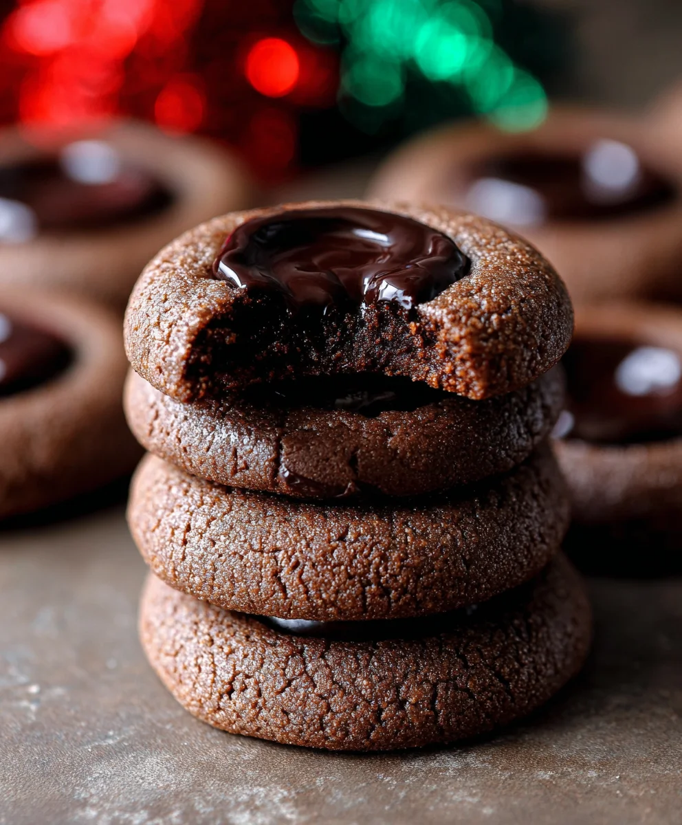 Chocolate Thumbprint Cookies Recipe - Easy & Delicious