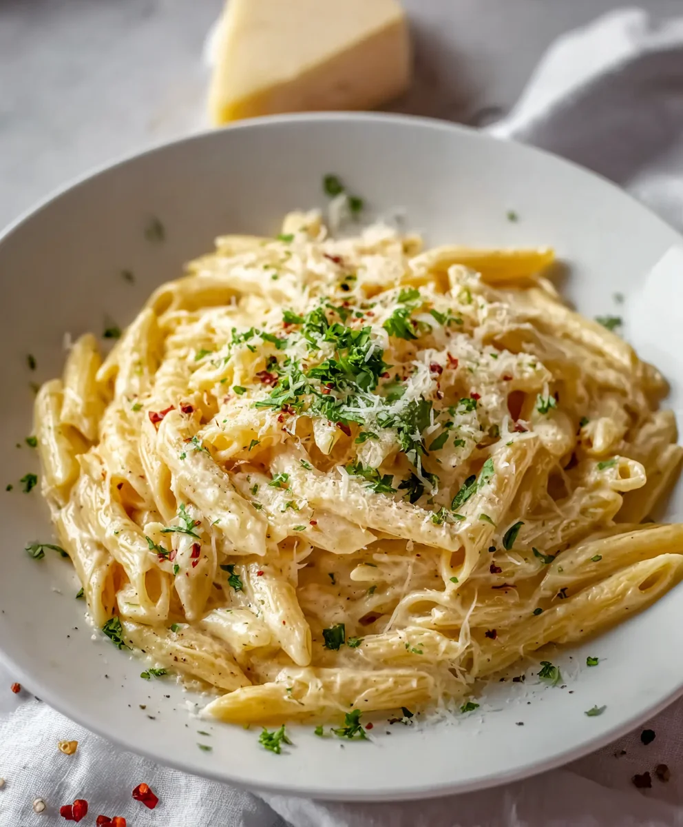 Easy Creamy Garlic Pasta - Quick Dinner