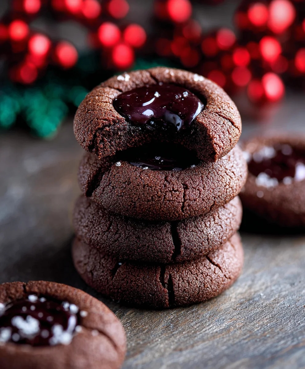 Chocolate Thumbprint Cookies Recipe - Easy & Delicious