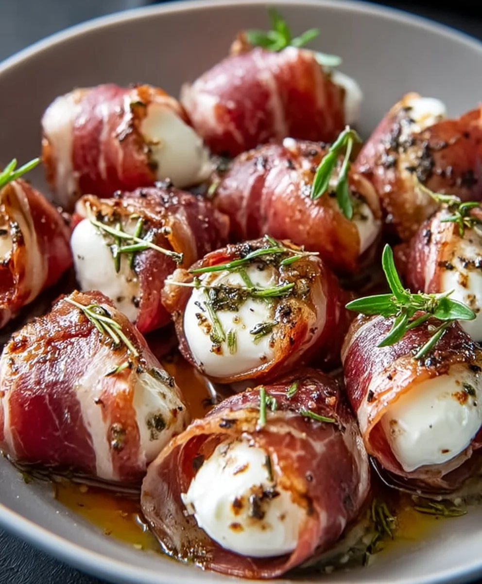 Beef Beef Prosciutto Mozzarella Bites-Easy Appetizer