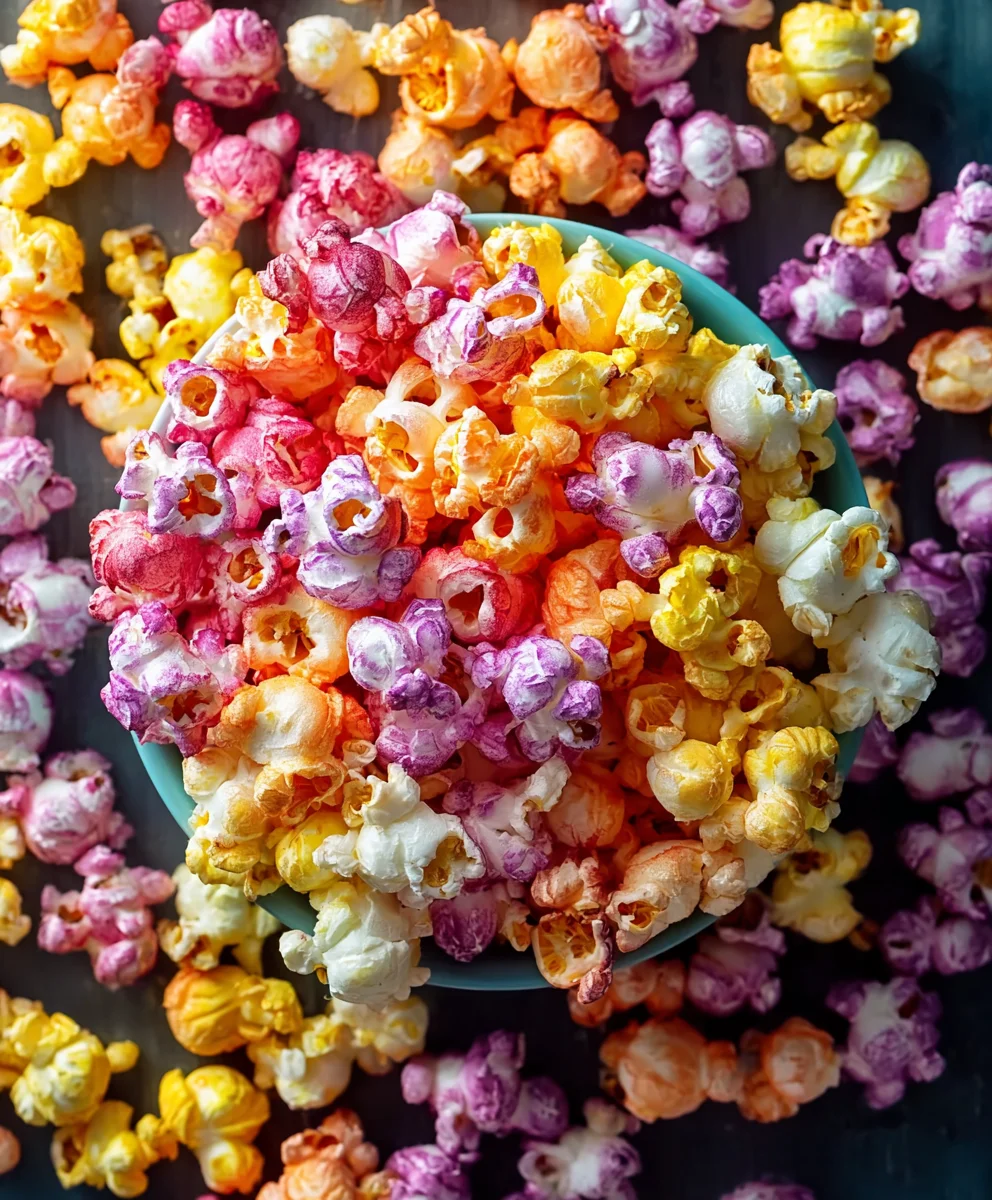 Colorful Candied Popcorn Recipe