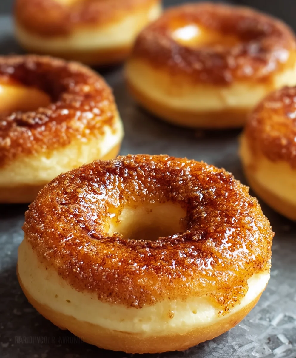 Baked Creme Brulee Donuts