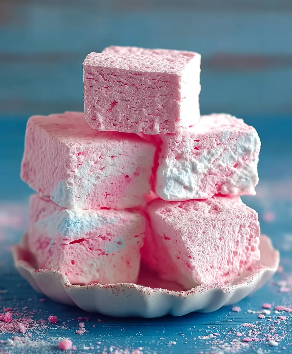 Fluffy Cotton Candy Marshmallows-Sweet Treat Recipe