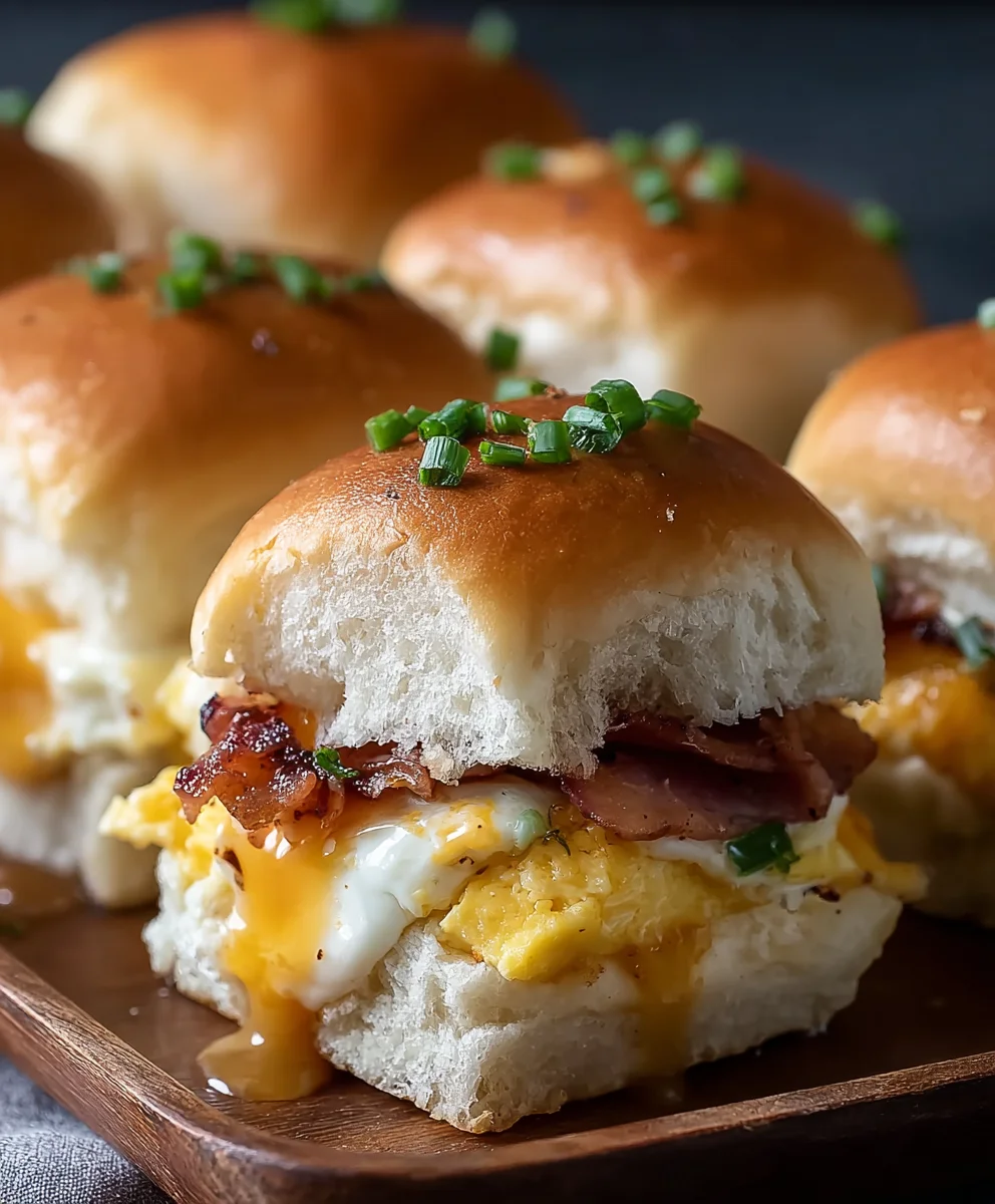 Easy Hawaiian Roll Breakfast Sliders
