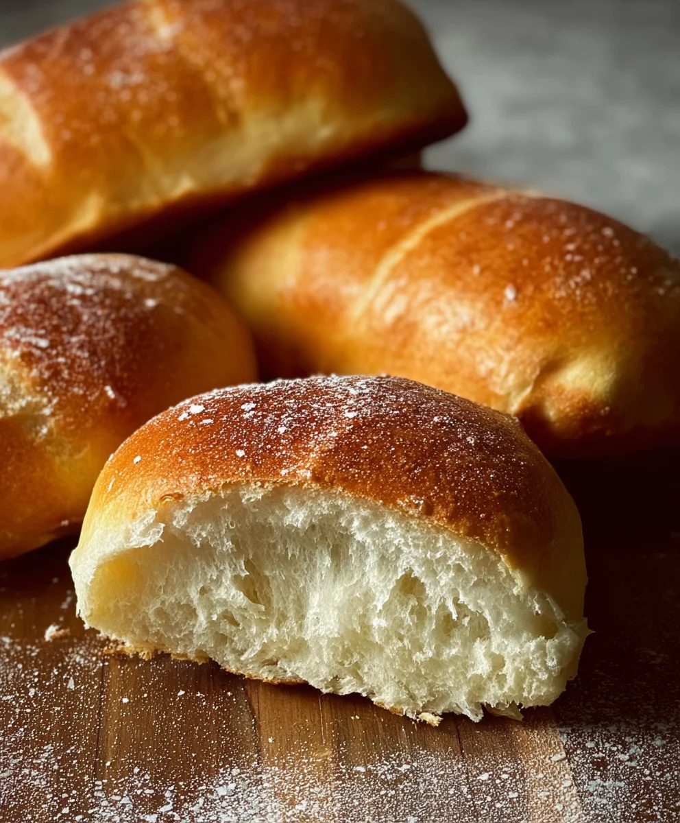 Easy No Knead Sandwich Rolls - Hour Recipe