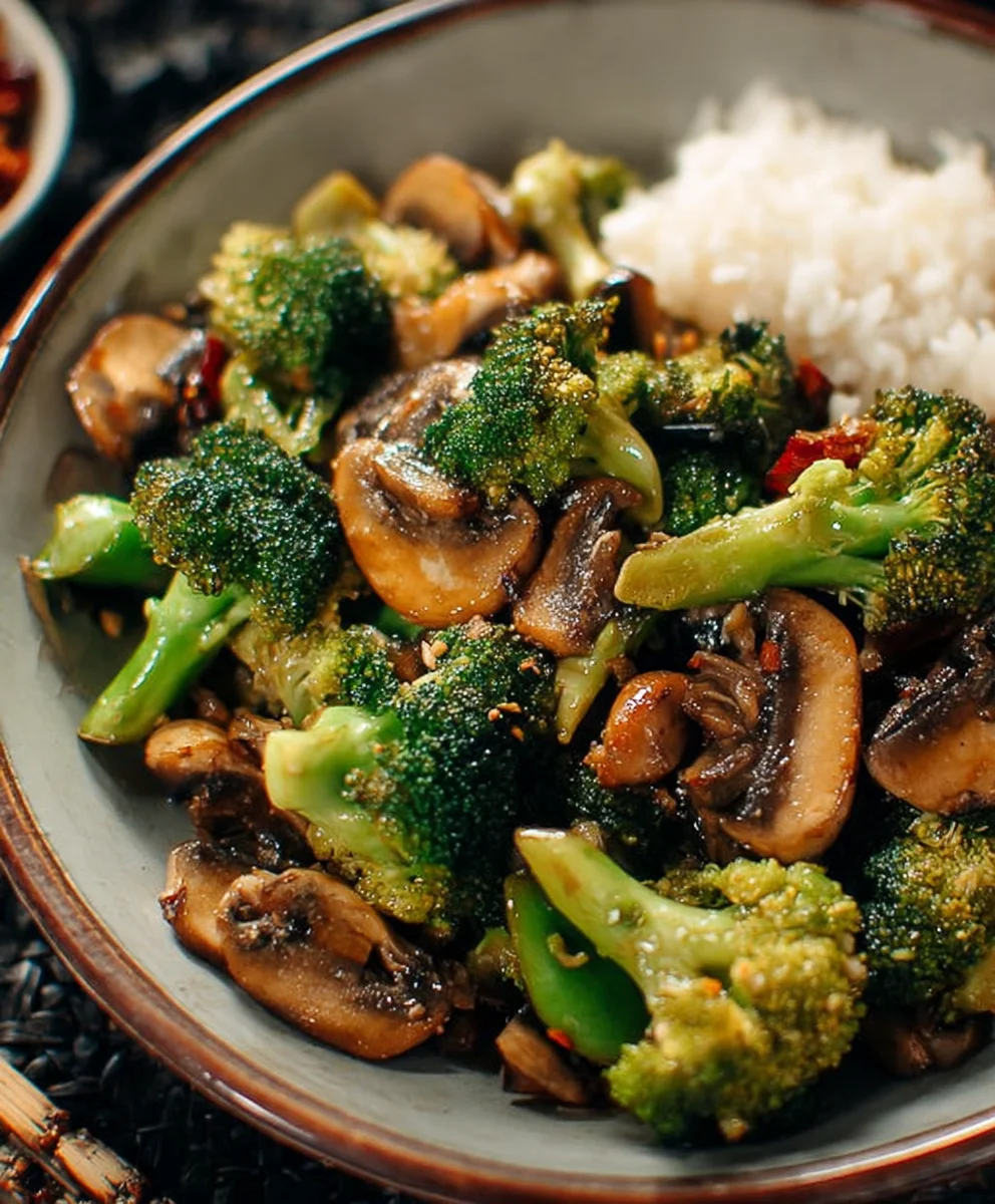 Broccoli Mushroom Stir Fry - Quick Easy Beef Recipe