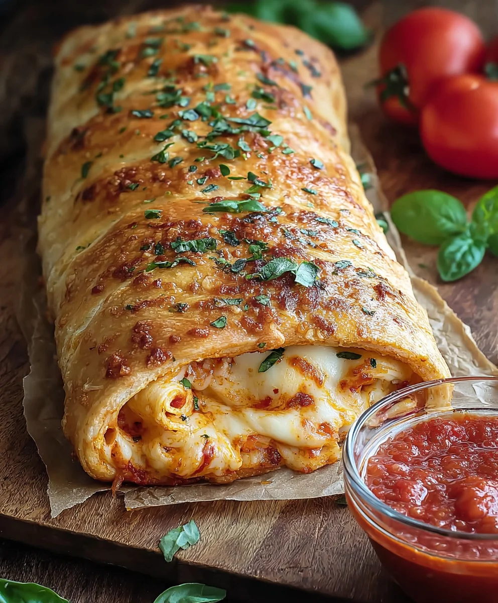 Classic Homemade Beef Stromboli- Easy Recipe