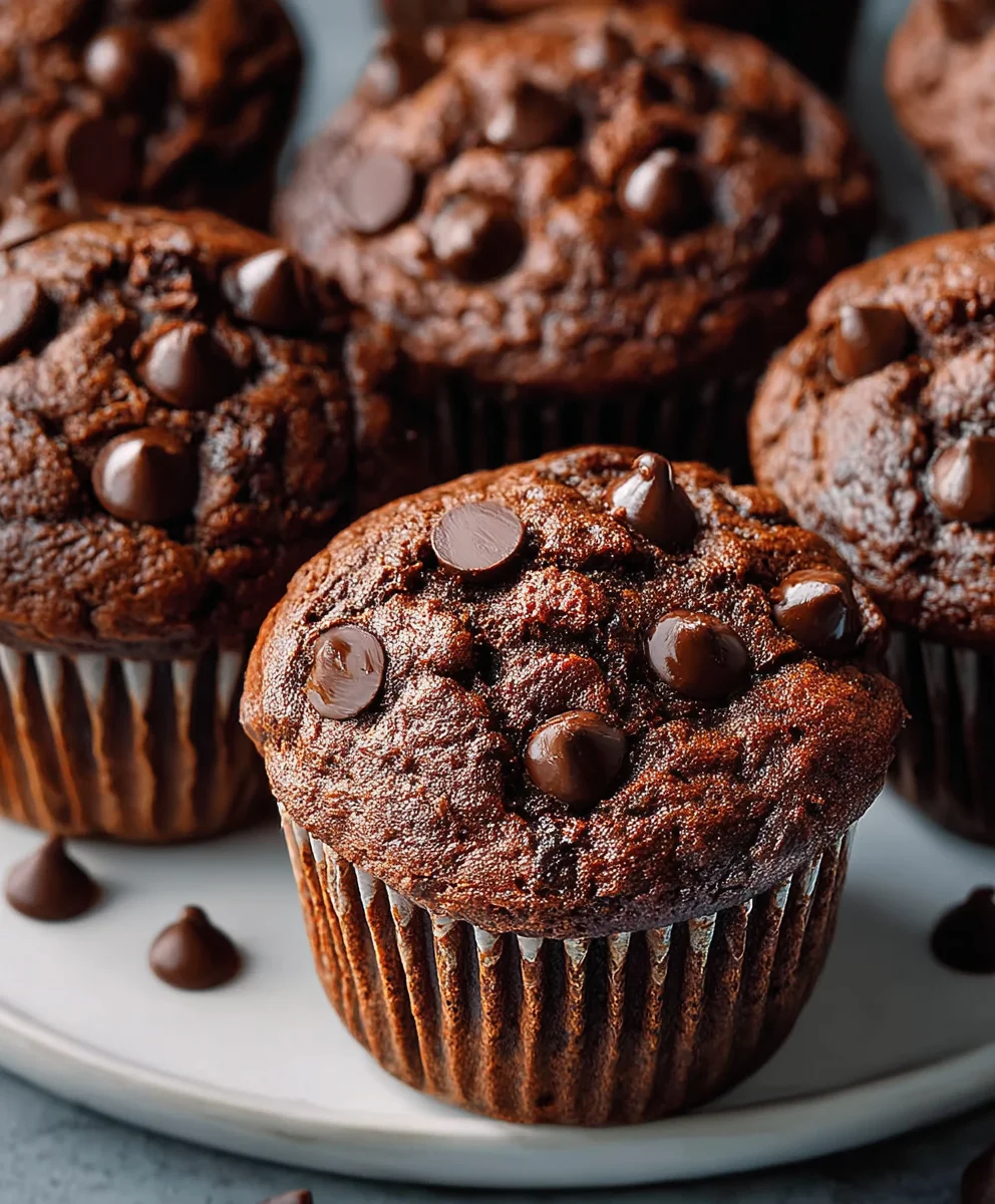 Double Chocolate Muffins-Irresistible Homemade Treat