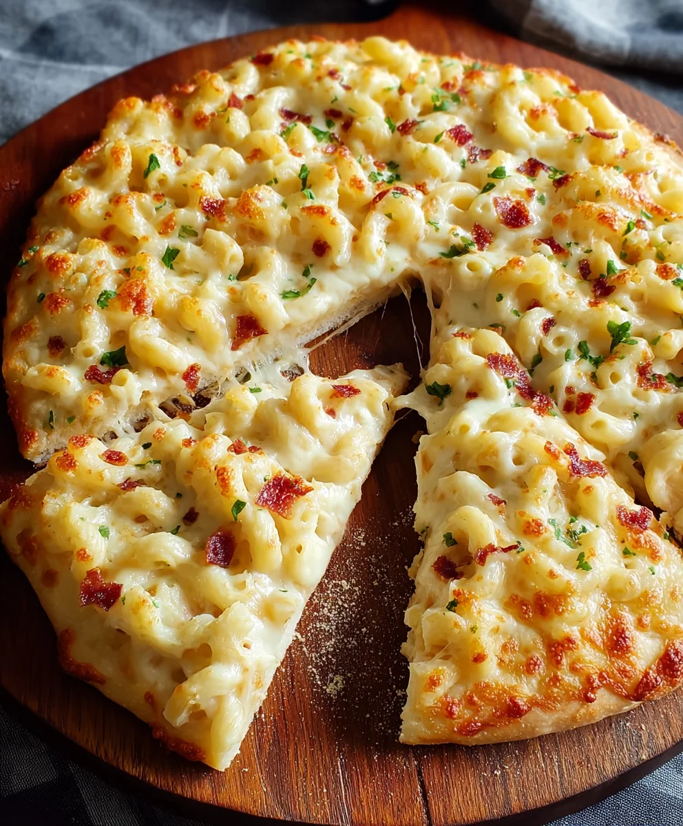 Ultimate Mac and Cheese Pizza-Creamy Comfort Food