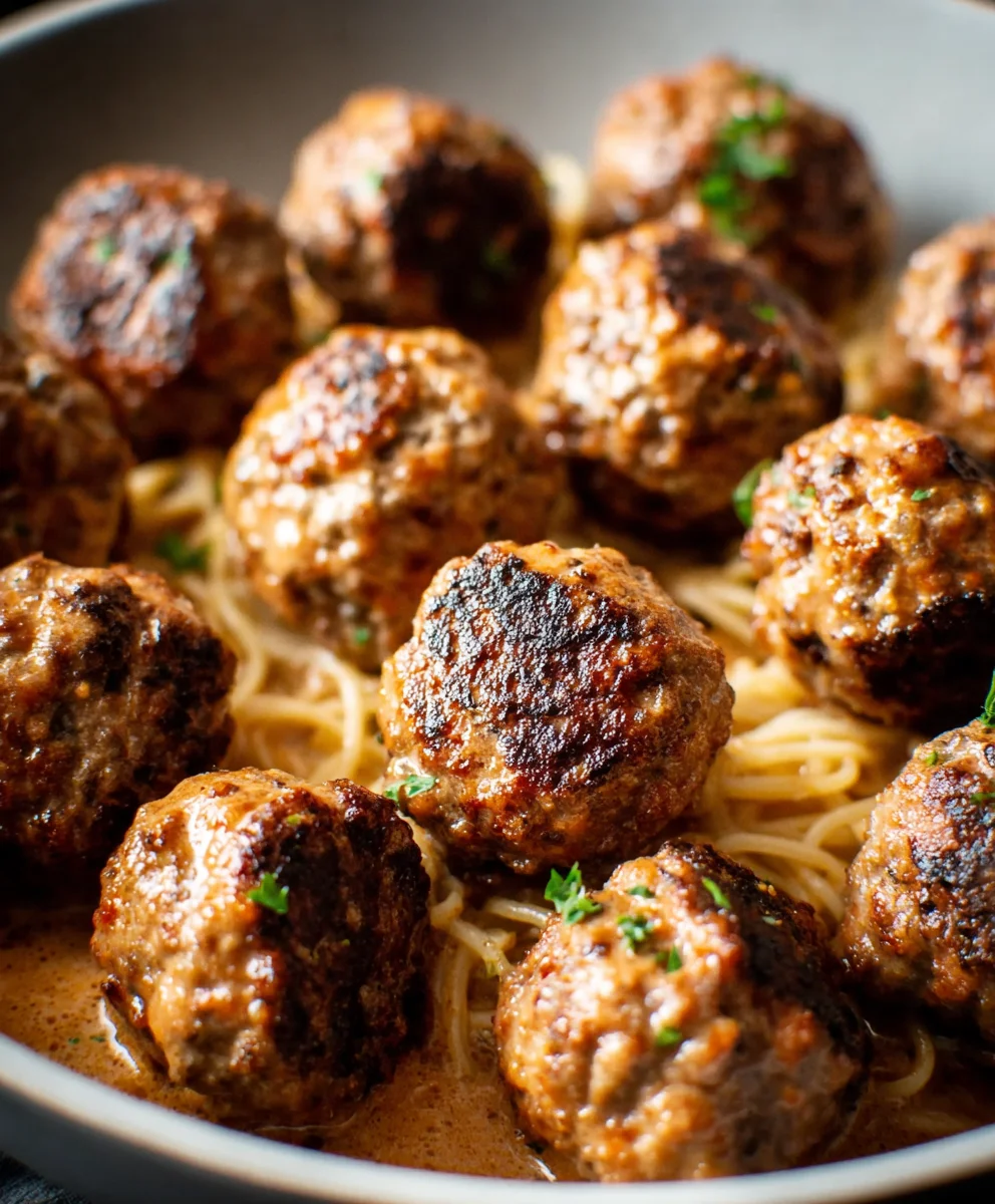 Beef and Apple Meatballs - Sweet Savory Delight
