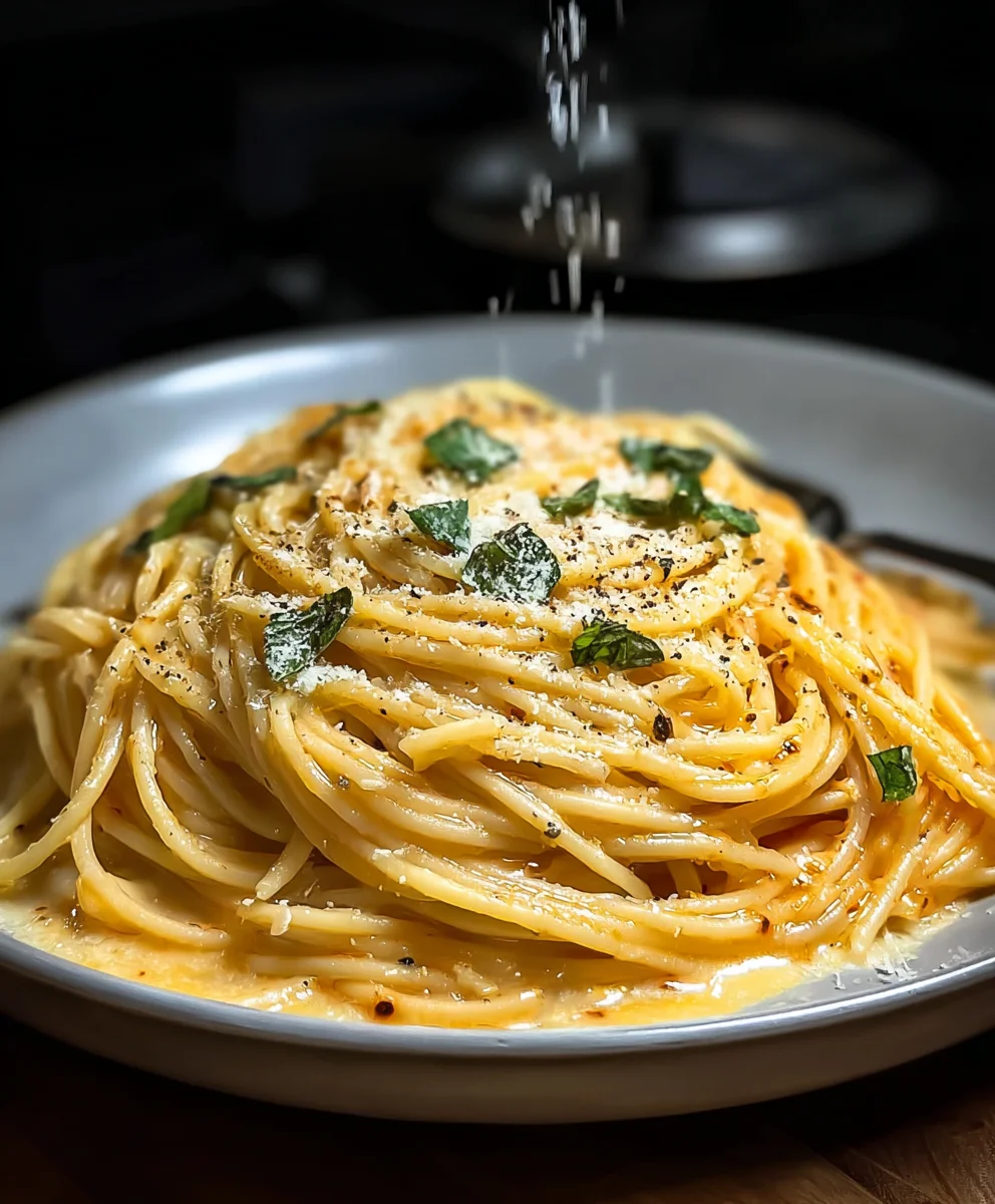 Cheesy Garlic Parmesan Spaghetti-Easy Flavorful Pasta