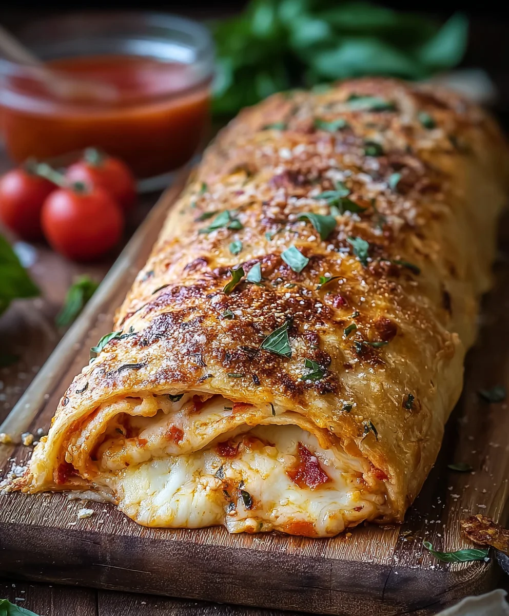 Classic Homemade Beef Stromboli- Easy Recipe