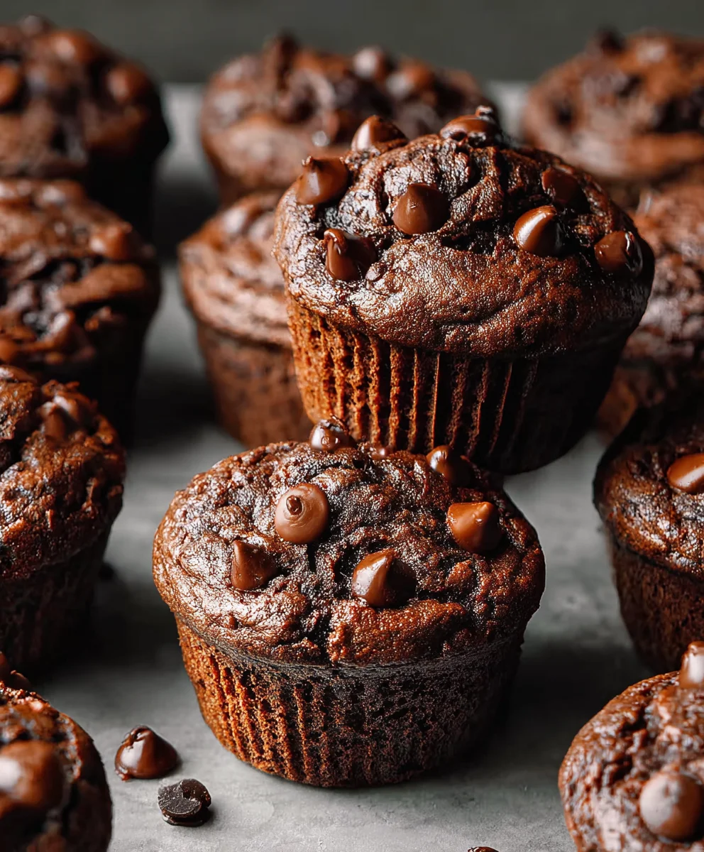 Double Chocolate Muffins-Irresistible Homemade Treat