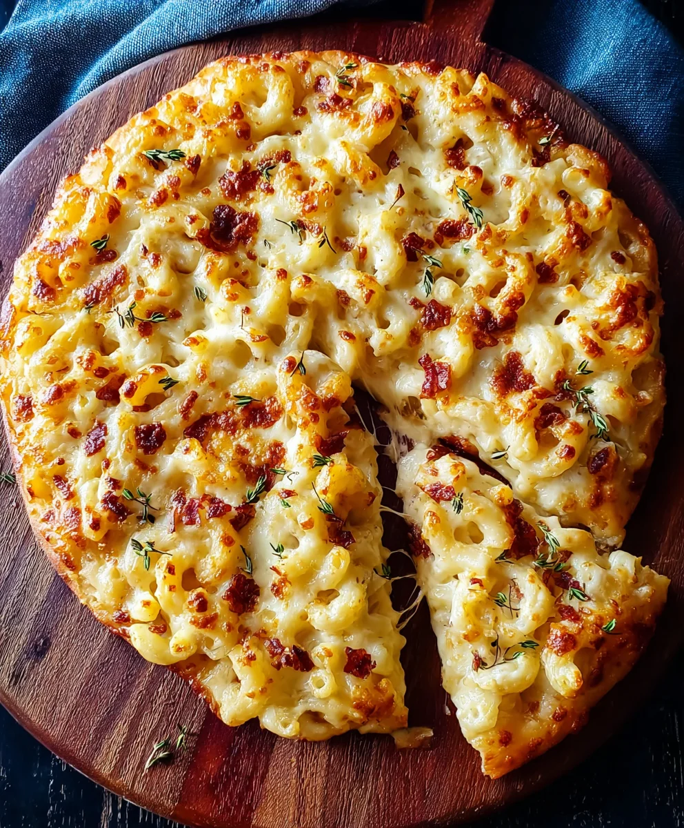 Ultimate Mac and Cheese Pizza-Creamy Comfort Food