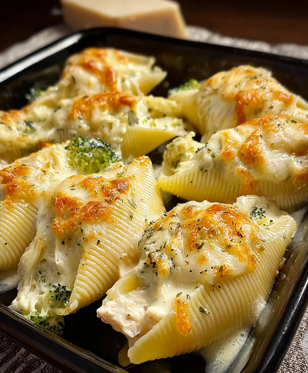 Easy Alfredo Stuffed Shells Recipe-Creamy Comfort Food