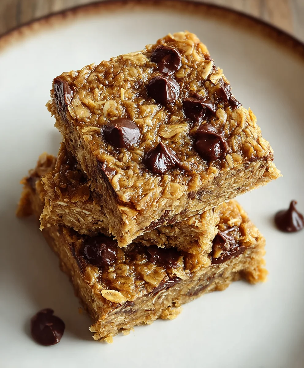 Easy Banana Oat Bars - Healthy Homemade Treat