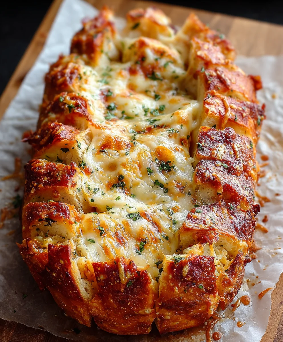 Cheesy Pull Apart Pizza Bread - Easy & Delicious