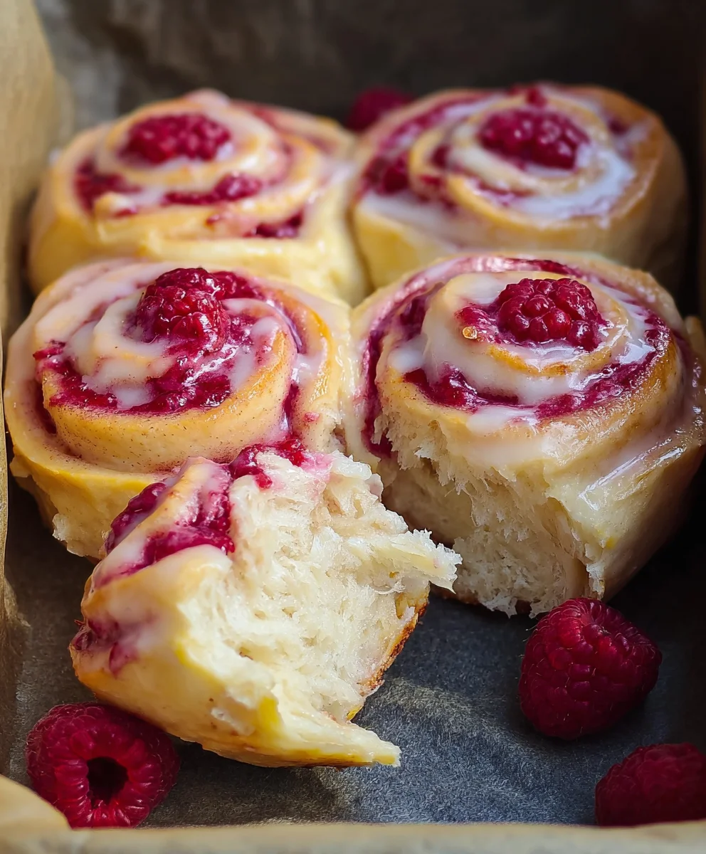 Brioche Raspberry Lemon Rolls - Delightful Sweet Rolls