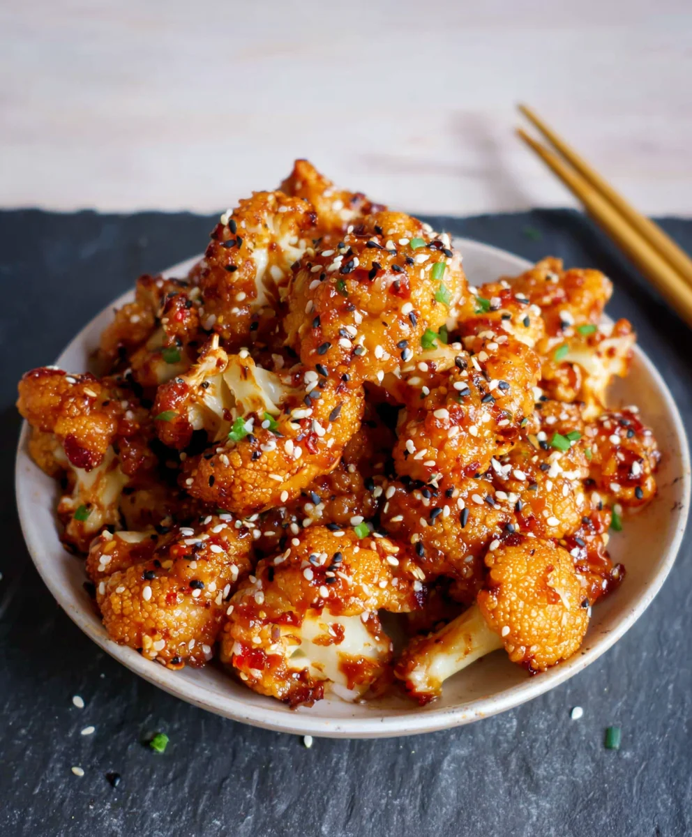 Sticky Sesame Cauliflower-Easy & Delicious Recipe