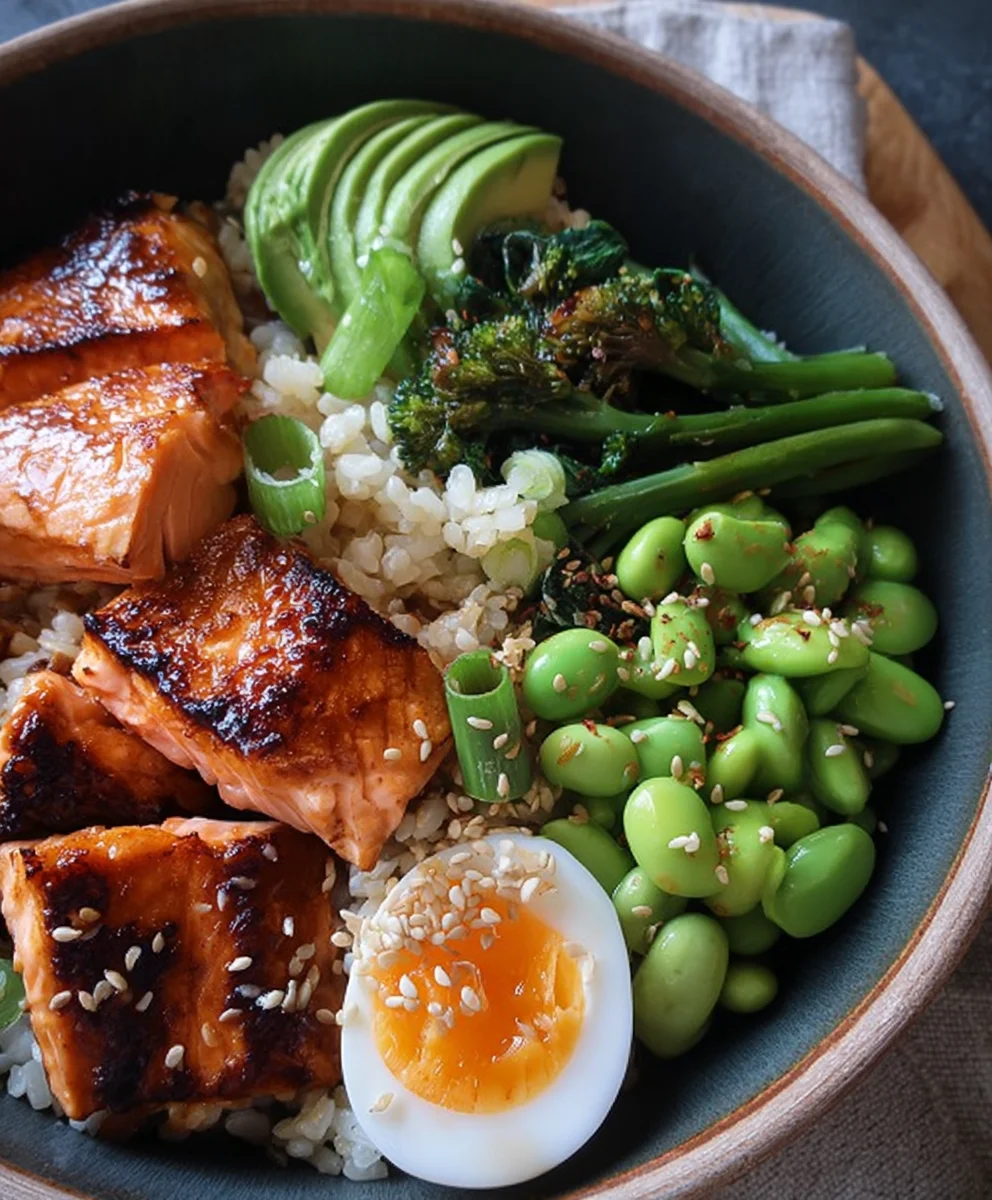 Easy Teriyaki Salmon Sushi Bowl Gluten-Free