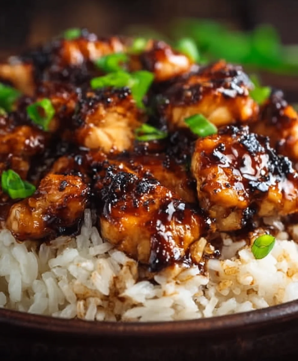Easy Honey BBQ Chicken Rice