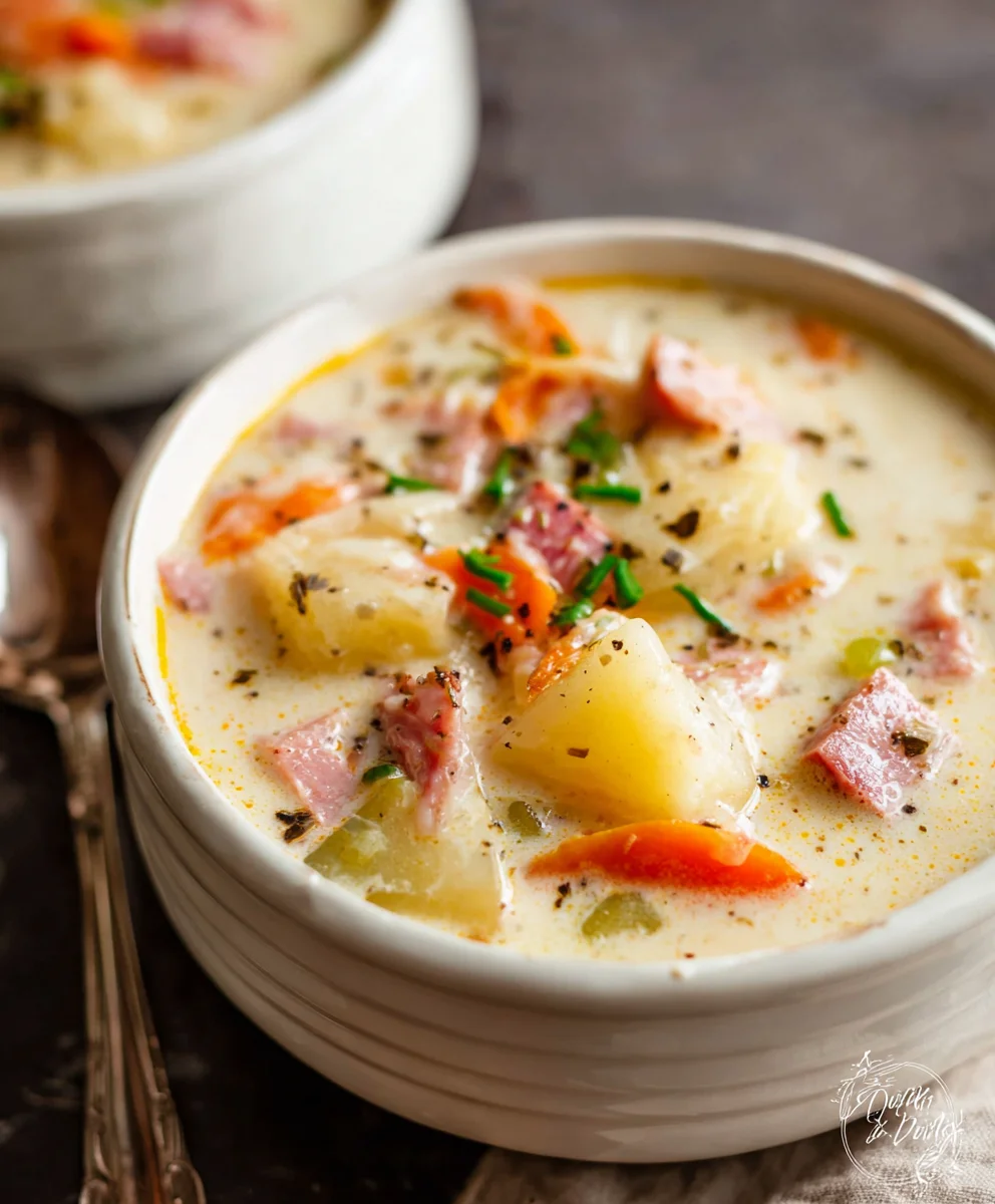 Hearty Beef Potato Beef Ham Soup- Comforting & Delicious