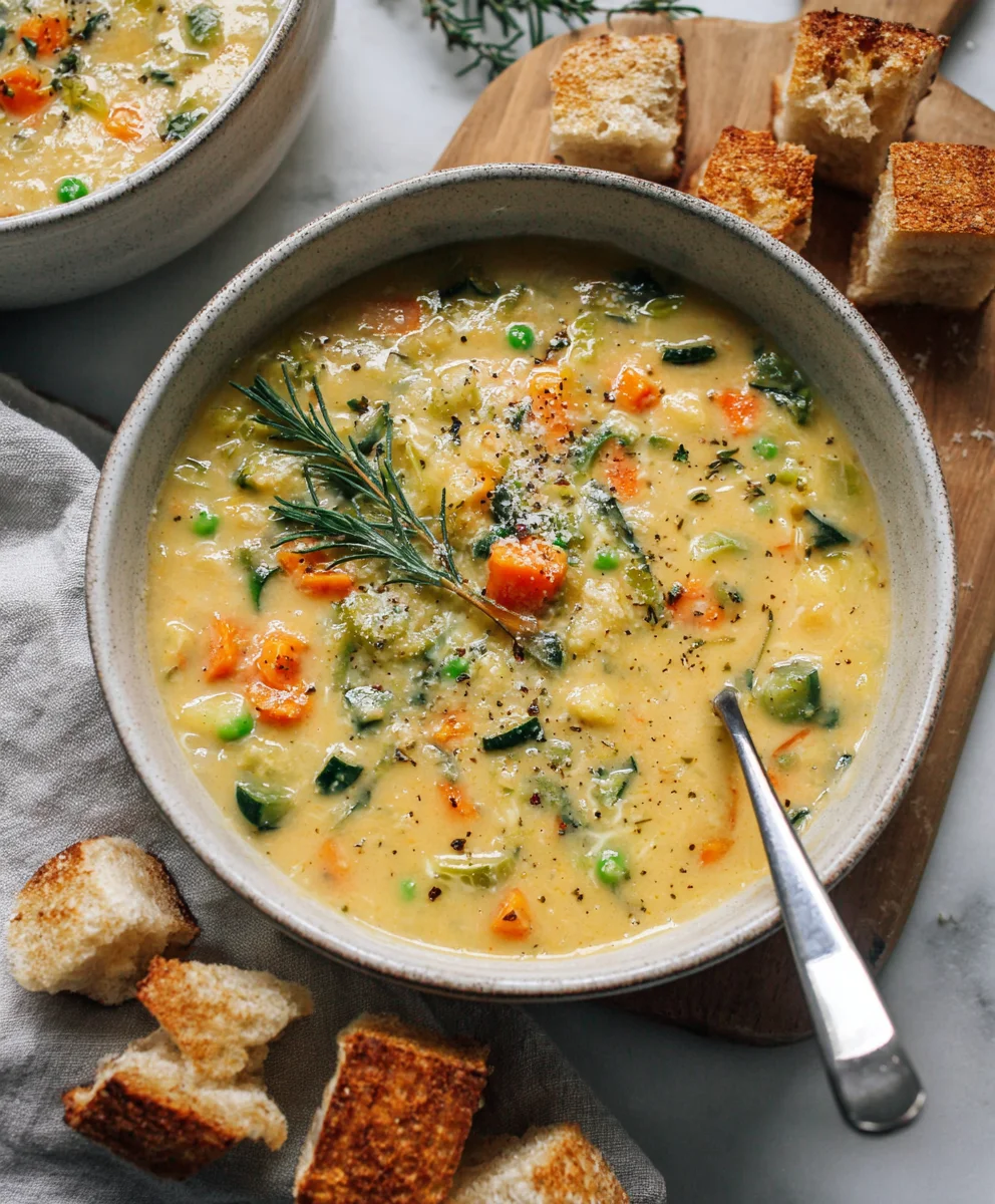Easy One-Pot Creamy Vegetable Soup Recipe