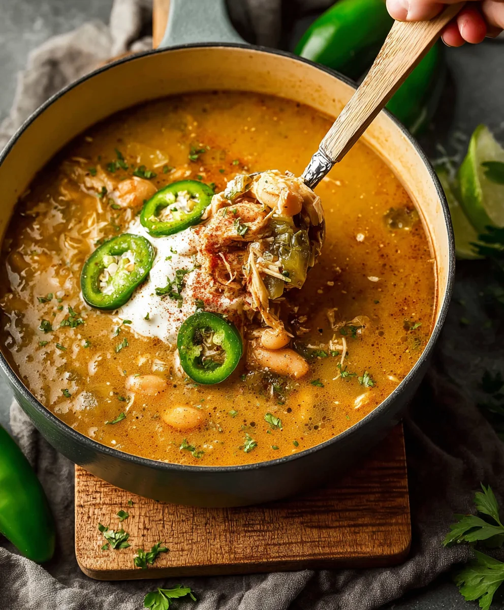 Spicy Cajun White Chicken Chili Recipe