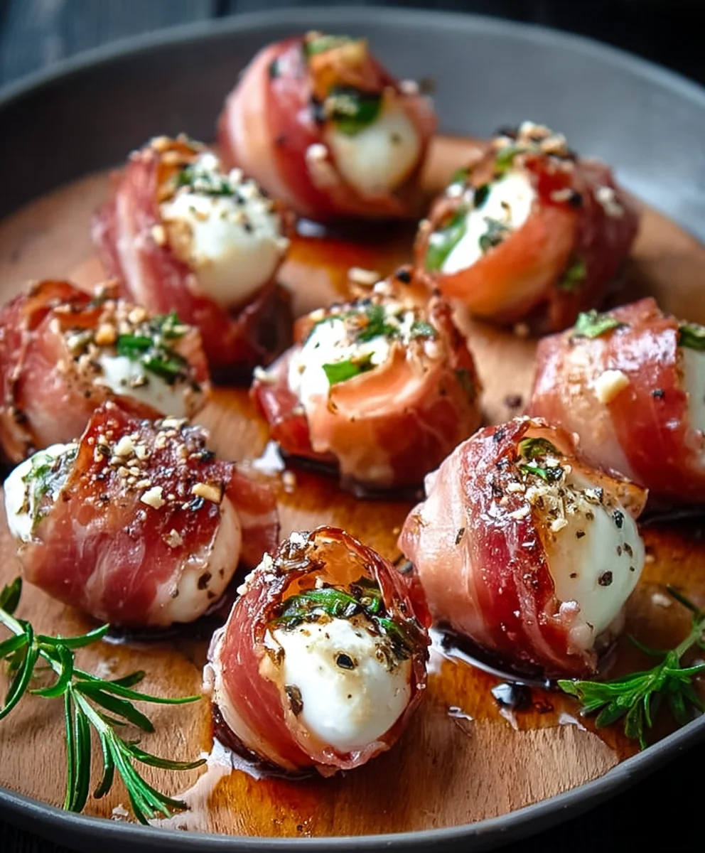 Beef Prosciutto Beef Mozzarella Bites- Easy Appetizer