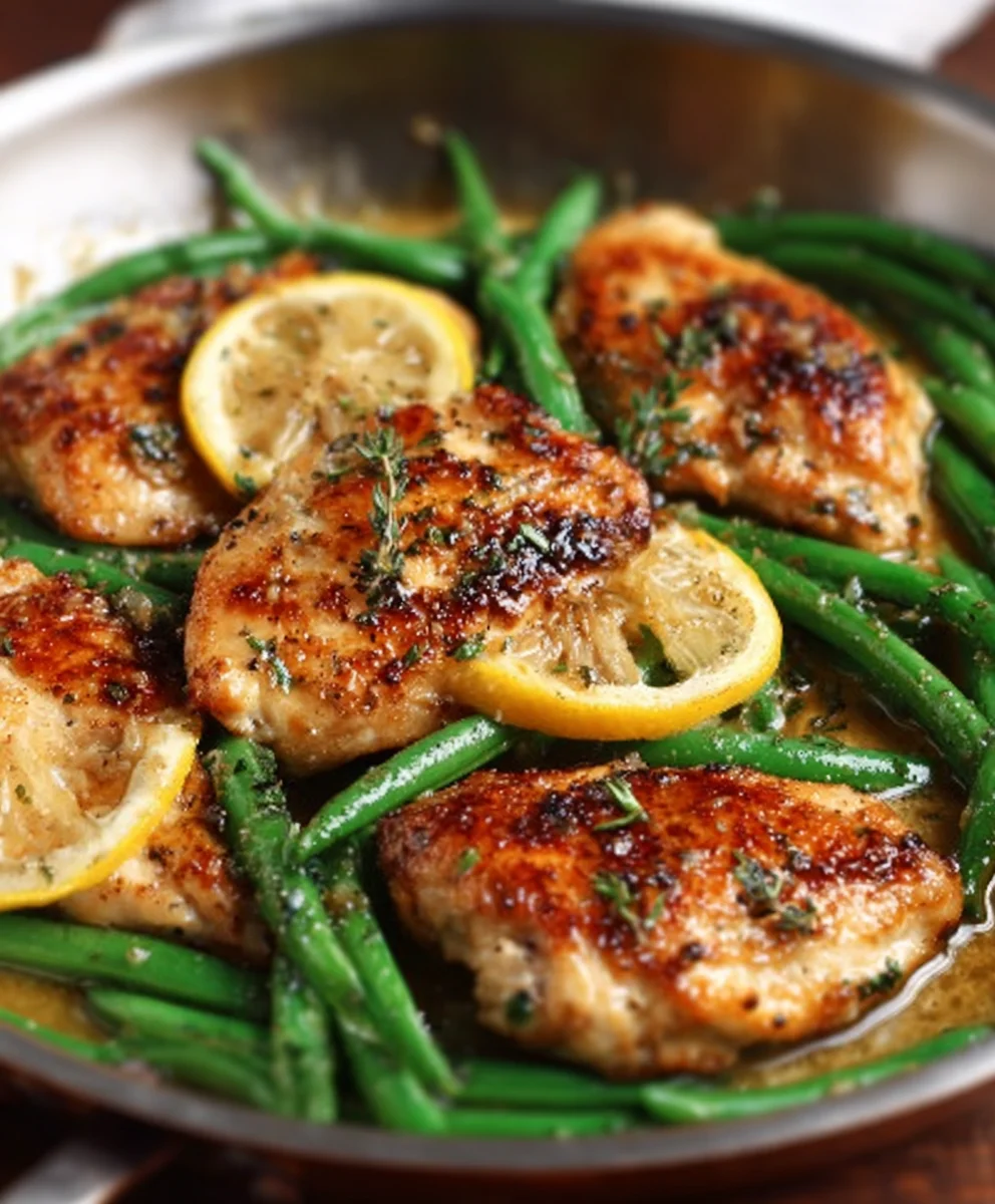 Lemon Garlic Butter Chicken-Skillet Recipe