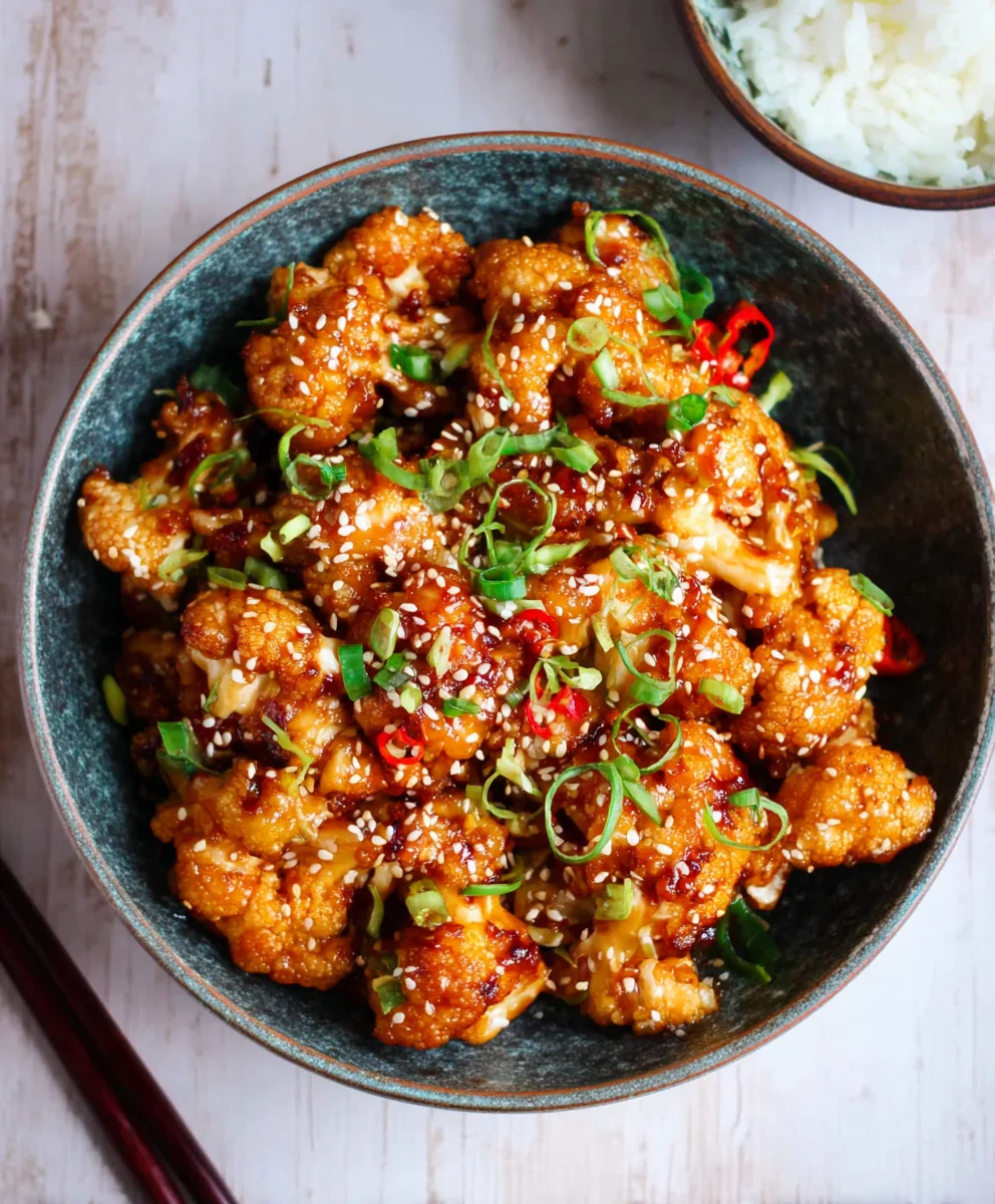 Sticky Sesame Cauliflower-Easy & Delicious Recipe