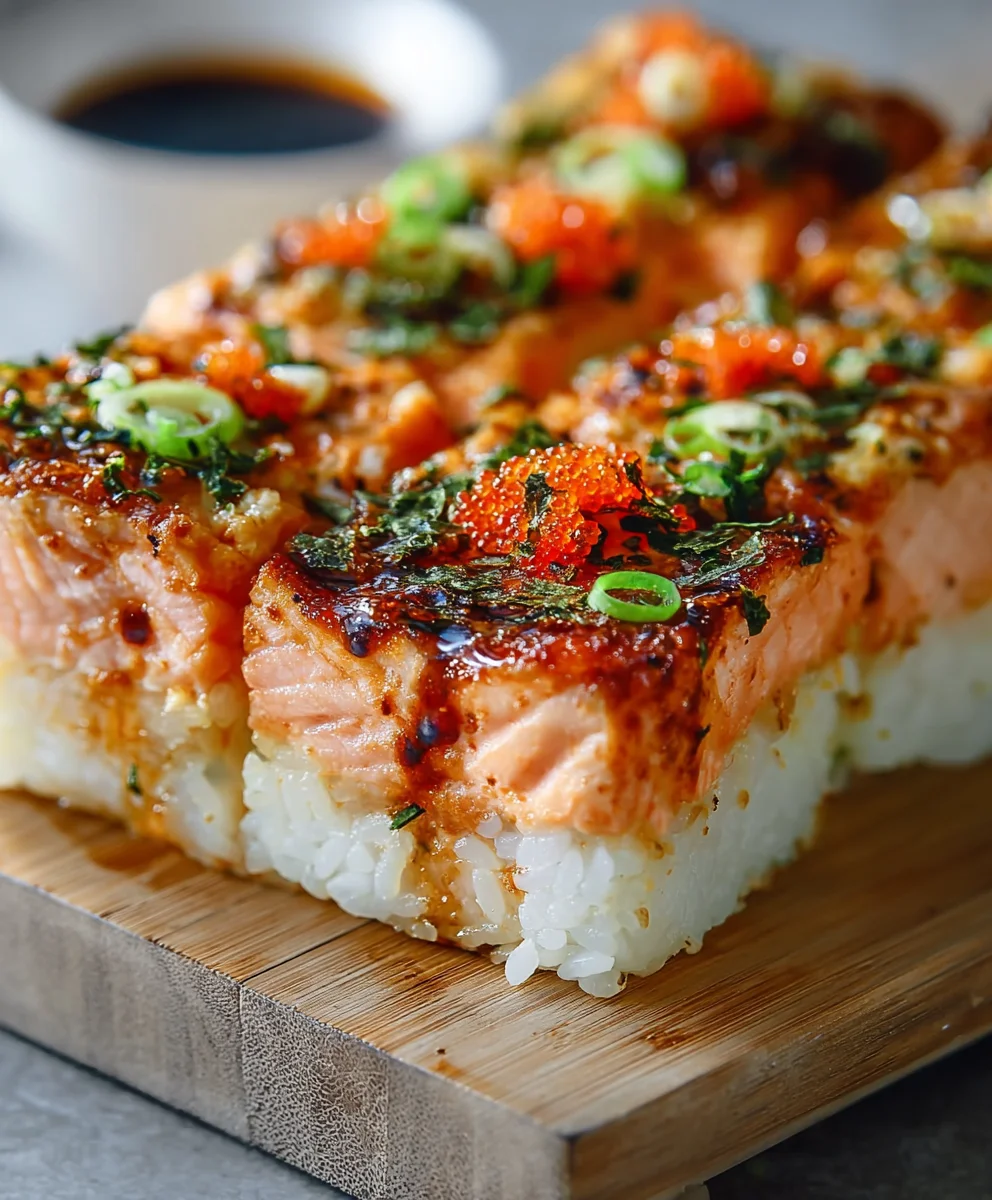Spicy Salmon Sushi Bake-Easy Delicious Recipe