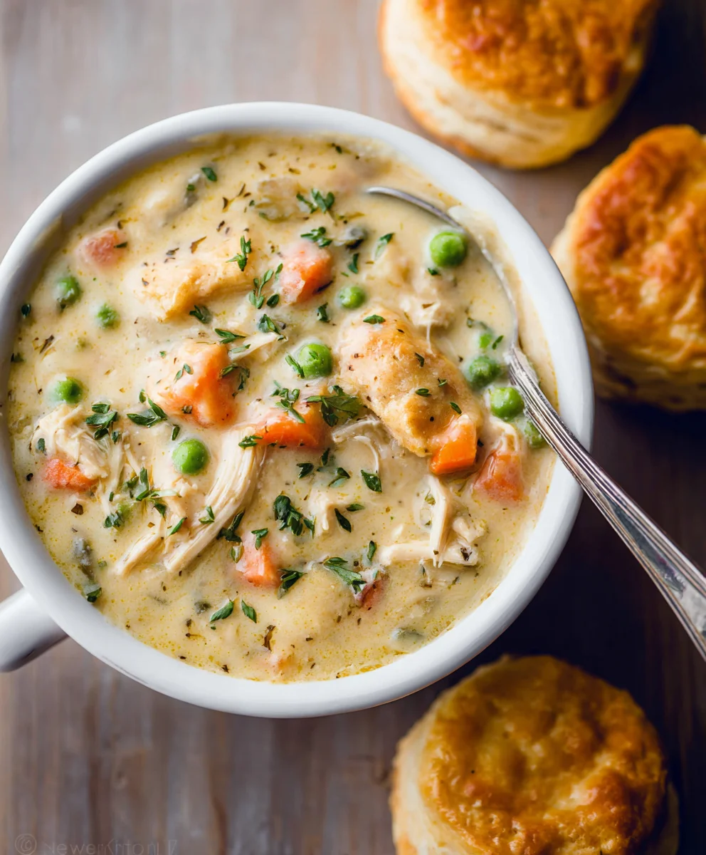 Easy Chicken Pot Pie Soup Recipe - Creamy Comfort Food